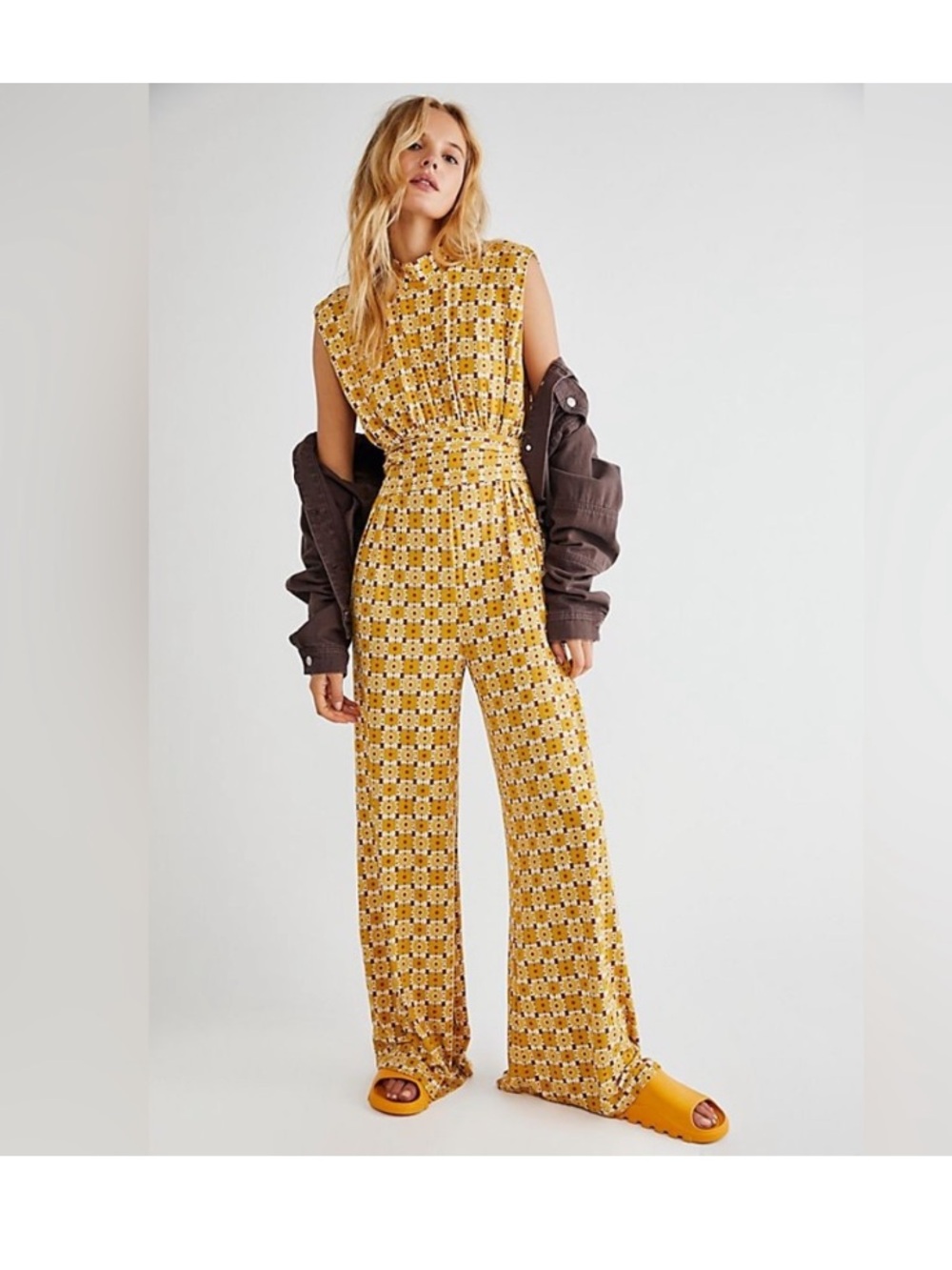 Free People Vibe Check Jumpsuit M